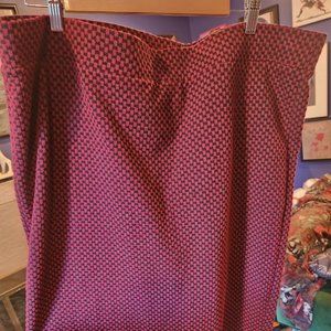 Torrid knit pencil skirt, black/burgundy, size 3X
